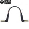 Sonic Plumber Black and Gold 6.35mm (1/4") TS Guitar Pedal Patch Cable