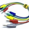 Sonic Plumber 3.5mm (1/8") Mono Modular Eurorack Stackable Patch Cables - Set of 5 colours