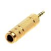 Sonic Plumber Gold Plated 3.5mm (1/8") Male to 6.35mm (1/4") Female Adapter